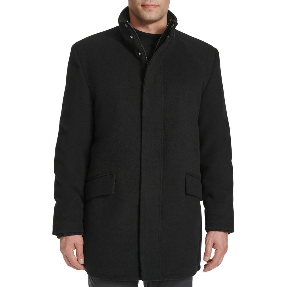 imageCole Haan Mens Casual Cold Weather Soft CoatBlack