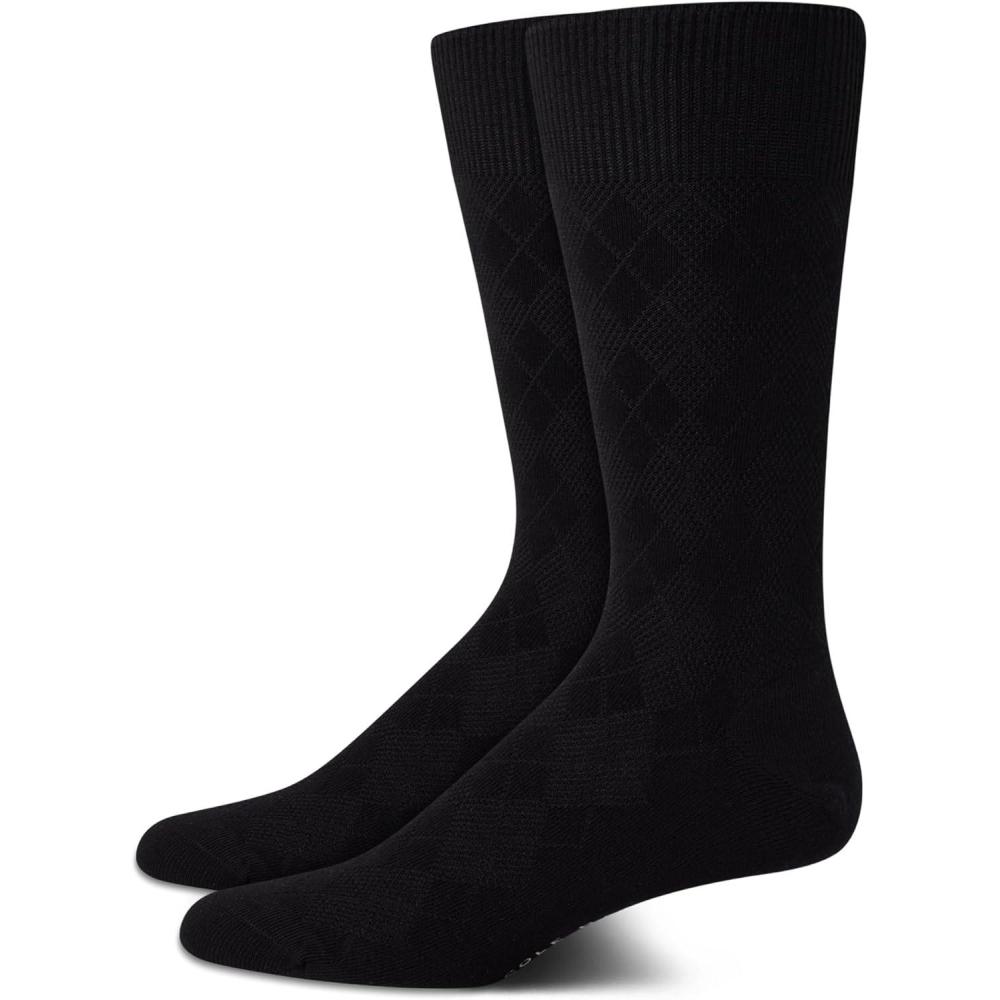 imageCole Haan Mens Dress Socks  2 Pack Lightweight Stretch Soft Cotton Work Socks for Men for Casual Business ampamp Formal attireAll Black