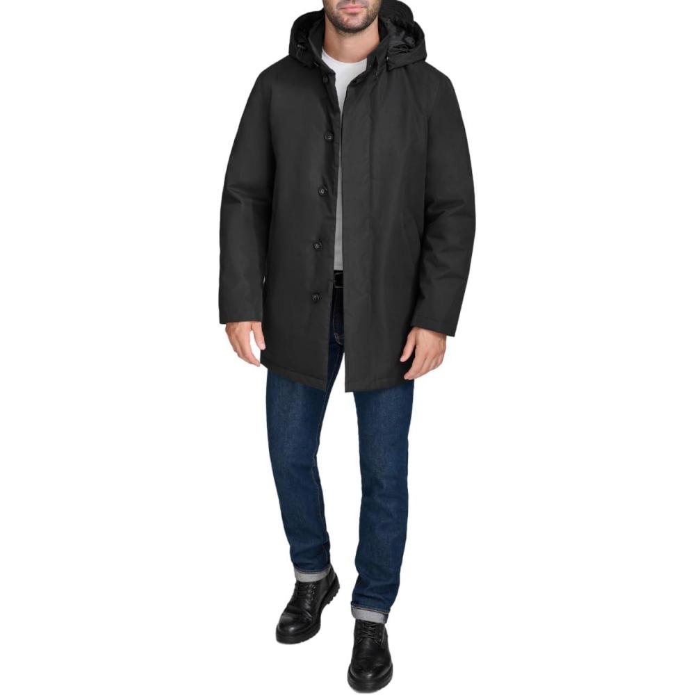 imageCole Haan Mens Rain Durable Casual JacketBlack