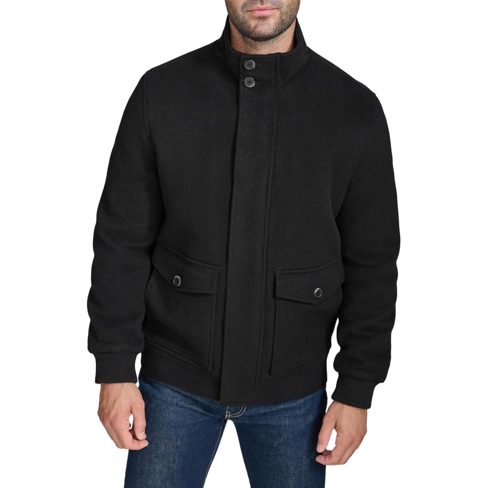 imageCole Haan Mens Soft Casual Cold Weather CoatBlack