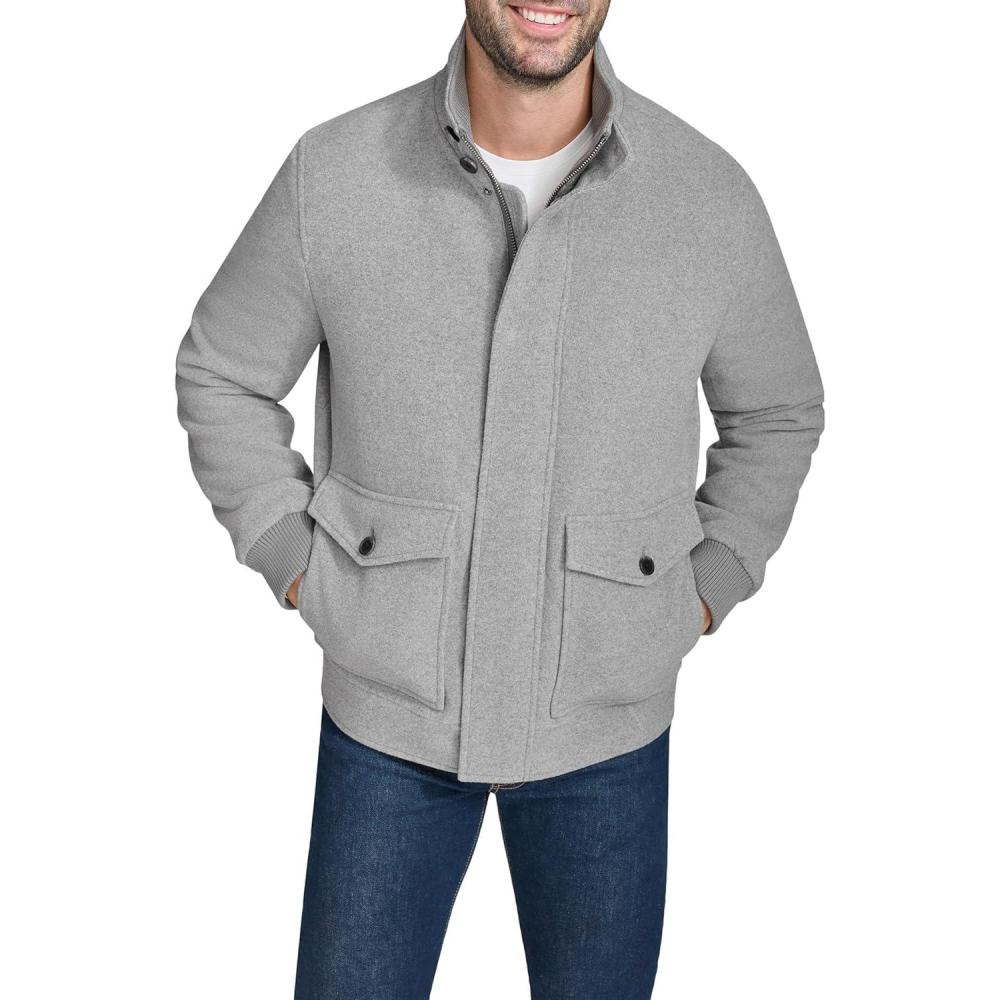imageCole Haan Mens Soft Casual Cold Weather CoatLight Grey