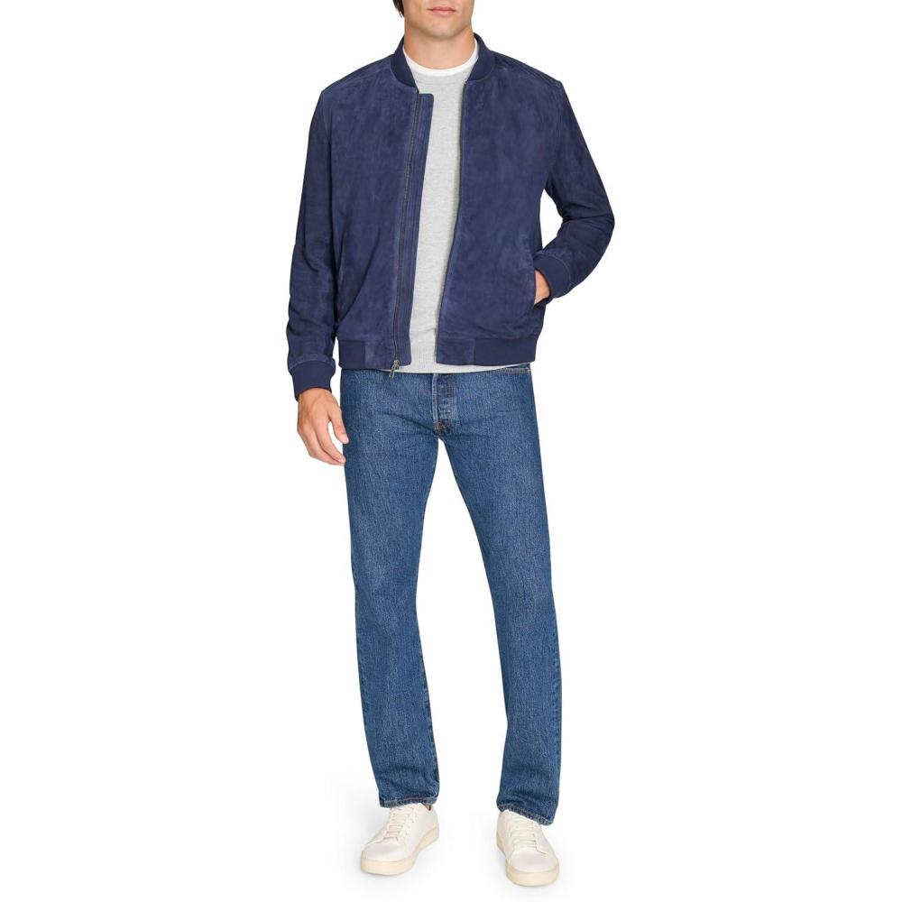 imageCole Haan Mens Suede JacketNavy