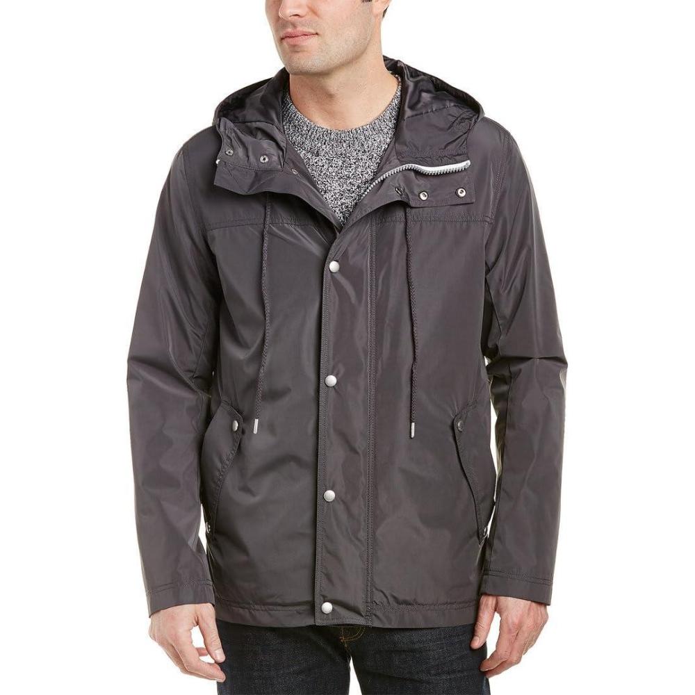 imageCole Haan Signature Mens Hooded Rain JacketFog