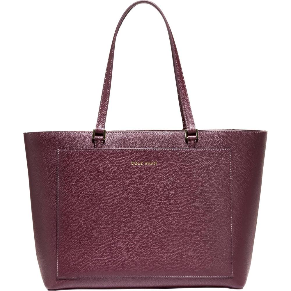 imageCole Haan The Elyse Leather ToteCh Black Garnet