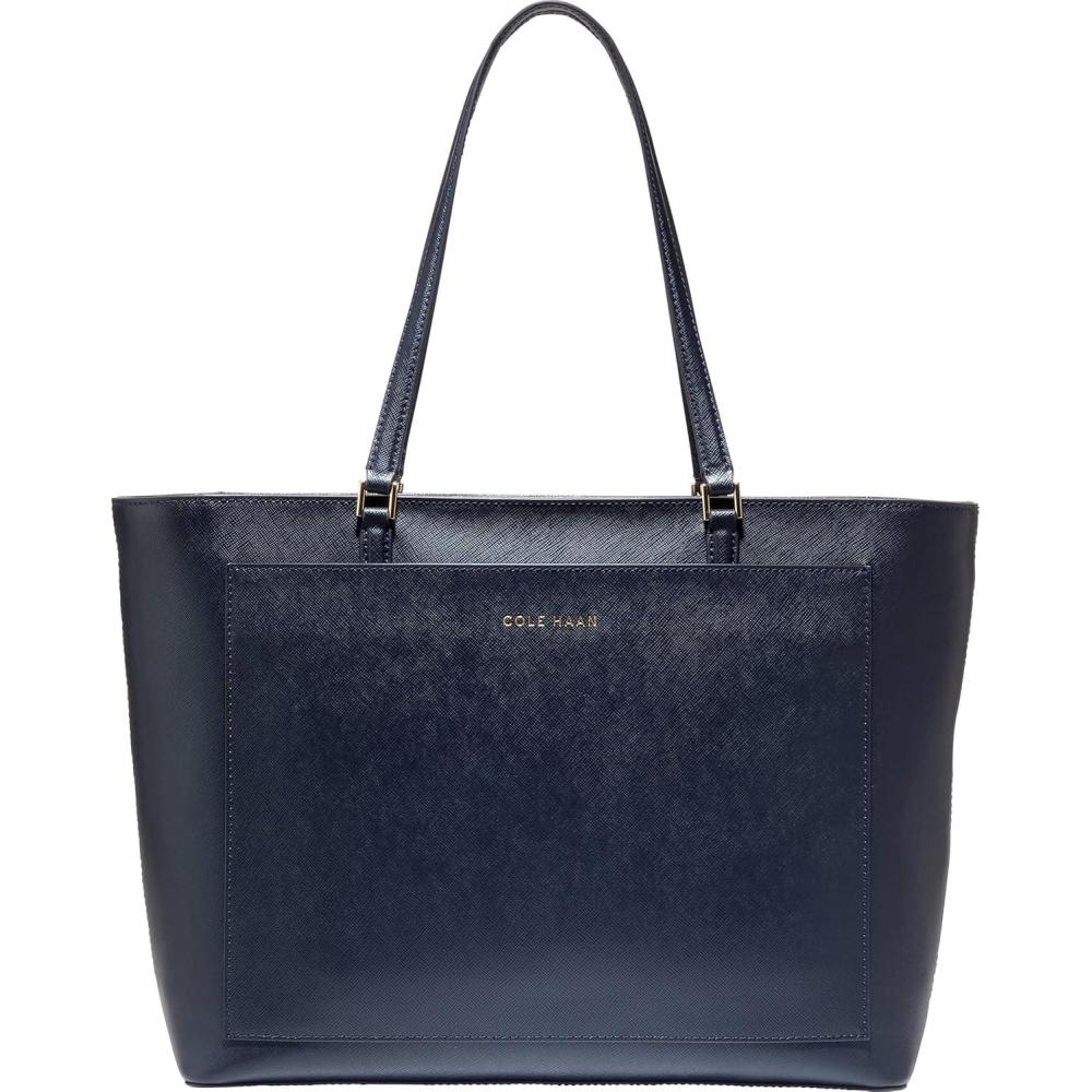 imageCole Haan The Elyse Saffiano ToteCh Midnight Moon