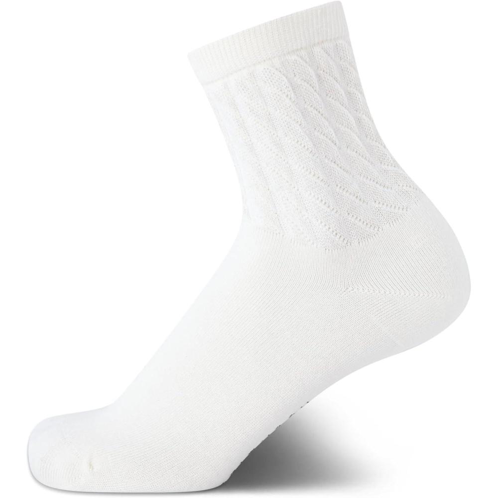 imageCole Haan Womens Quarter Socks  Soft Moisture Wicking Casual QuarterLength Mini Crew Socks for Women Shoe Sizes 410Ivory