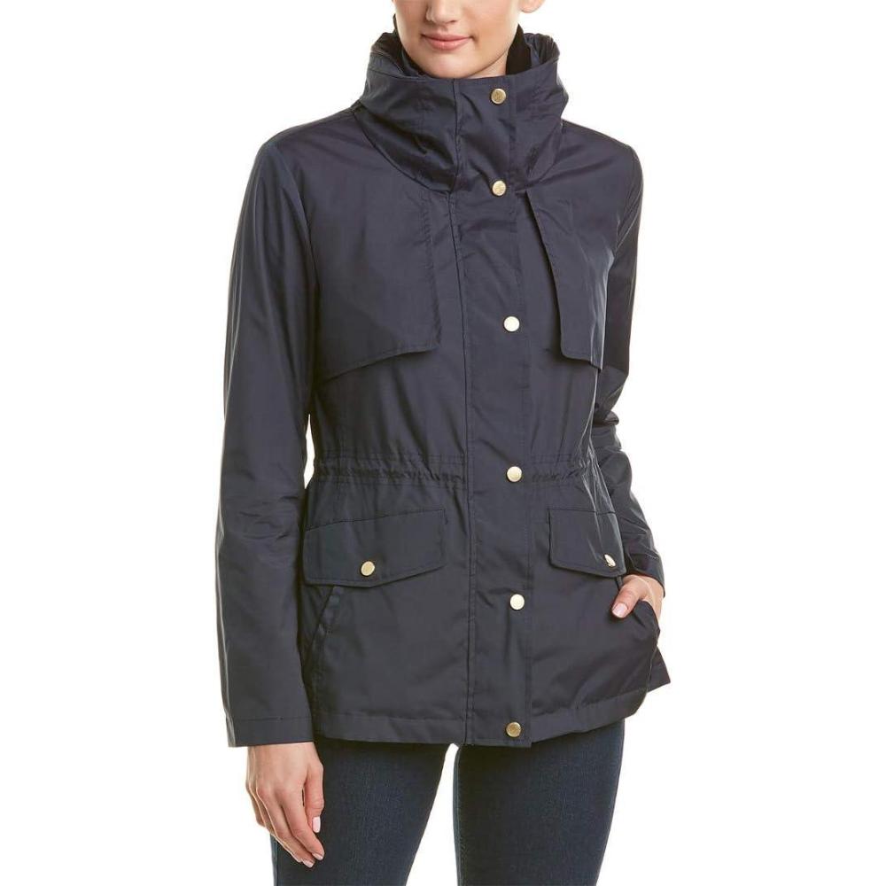 imageCole Haan Womens Short Packable Rain JacketIndigo