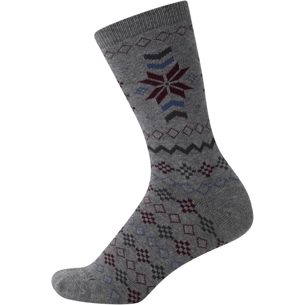 imageCole Haan Womens Socks  Foldover Turn Cuff Cushion Crew Socks 1 PairGreyBlue