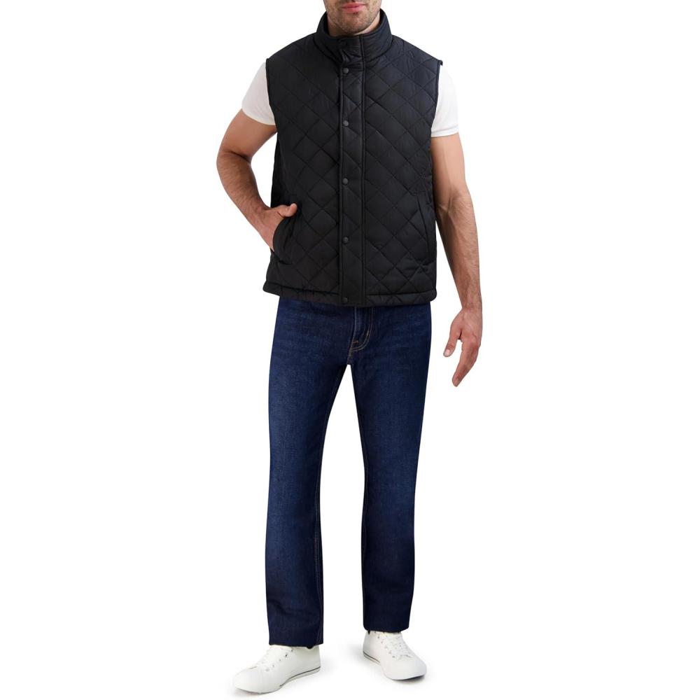 imageCole Haan mens Warm Versatile Casual VestBlack