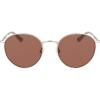 imageCOLE HAAN CH6502 Polarized Round Sunglasses Gold 5321140