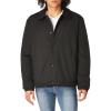 imageCole Haan Mens Light Oxford Coach Jacket WFaux Sherpa LiningBlack