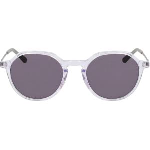 COLE HAAN CH6503 Polarized Panto Sunglasses, Crystal, 52/21/140