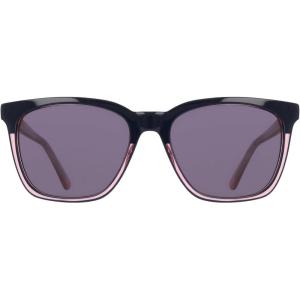 COLE HAAN CH6506 Polarized Square Sunglasses, Navy Blush, 57/19/145