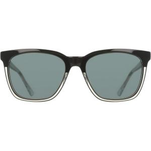COLE HAAN CH6506 Polarized Square Sunglasses, Olive, 57/19/145