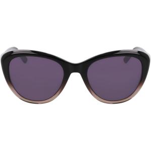 COLE HAAN Women’s CH7087 Polarized Cat Eye Sunglasses, Black Gradient, 53/20/140