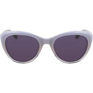 COLE HAAN Women’s CH7087 Polarized Cat Eye Sunglasses, Smoke Gradient, 53/20/140