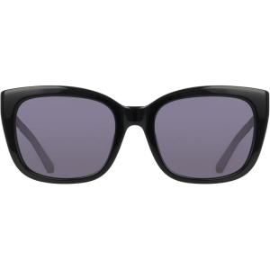 COLE HAAN Women’s CH7089 Polarized Square Sunglasses, Black, 54/19/145