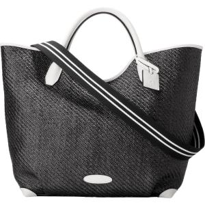 Cole Haan Amagansett Straw Tote(Black Straw)