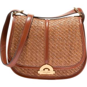 Cole Haan Celenea Saddle Bag(Natural Tan-straw)