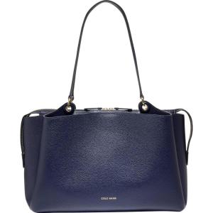 Cole Haan Handbag-Midtown Leather Work Tote(Midnight Moon)