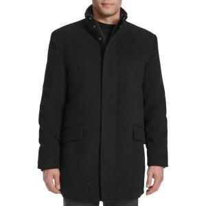 Cole Haan Men’s Casual Cold Weather Soft Coat(Black)