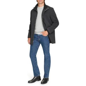 Cole Haan Men’s Casual Cold Weather Soft Coat(Charcoal)