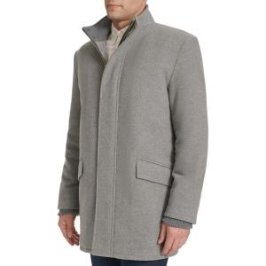 Cole Haan Men’s Casual Cold Weather Soft Coat(Light Grey)