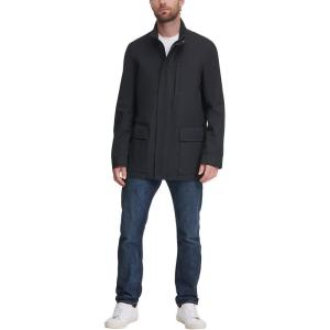 Cole Haan Men’s City Rain Topcoat(Black)