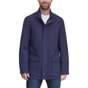 Cole Haan Men’s City Rain Topcoat(Navy)