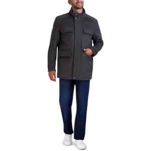Cole Haan Men’s Everyday Long Sleeve Multi Pocket Jacket(Grey)