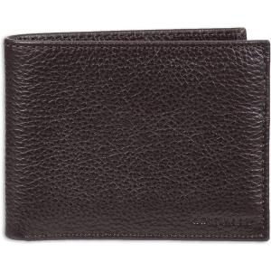 Cole Haan Men’s Leather Everyday Bifold RFID Wallet(Brown Pebble)