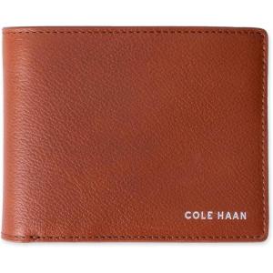Cole Haan Men’s Leather Everyday Bifold RFID Wallet(Cognac X-Capacity)