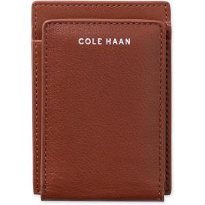 Cole Haan Men’s Leather Slim Magnetic Front Pocket RFID Wallet(Cognac)