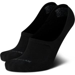 Cole Haan Men’s No Show Comfort Cushion Liner Socks (2 Pairs)(Black)