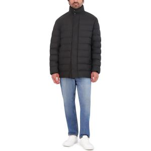Cole Haan Men’s Quilted Jacket with Light Weight Bib(Charcoal)