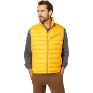 Cole Haan Men’s Quilted Puffer Vest with Chest Zip Pocket(Yellow)