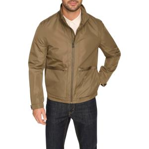 Cole Haan Men’s Short Sleeve Self Packable Windbreaker(Olive)