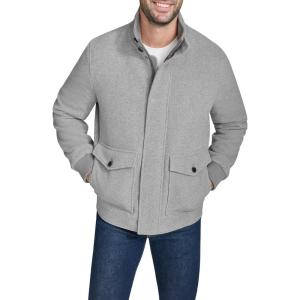 Cole Haan Men’s Soft Casual Cold Weather Coat(Light Grey)