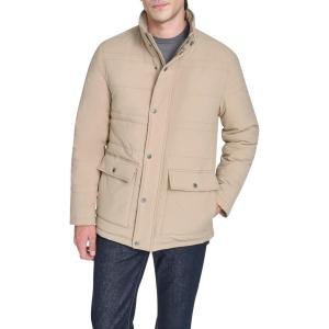 Cole Haan Men’s Stretch Quilt Everyday Jacket(Khaki)