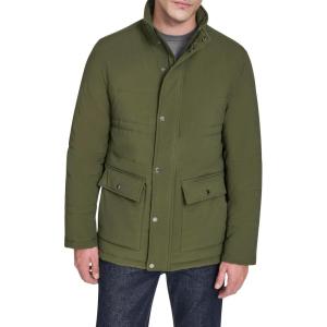 Cole Haan Men’s Stretch Quilt Everyday Jacket(Olive)