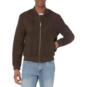 Cole Haan Men’s Suede Jacket(Dark Chocolate)