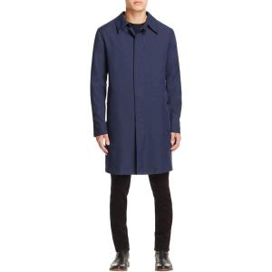 Cole Haan Men’s Water Resistant Rain Coat with Removable Liner(India Ink)