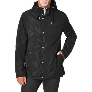 Cole Haan Signature Men’s Hooded Rain Jacket(Black)