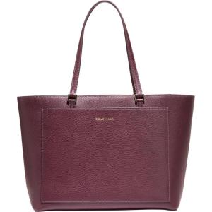Cole Haan The Elyse Leather Tote(Ch Black Garnet)