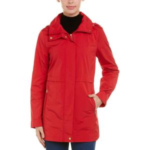 Cole Haan Women’s Adjustable Packable Unlined Coat(Red)