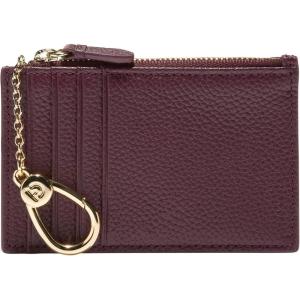 Cole Haan Women’s Card Case W/Zip Wallets(Ch Black Garnet)
