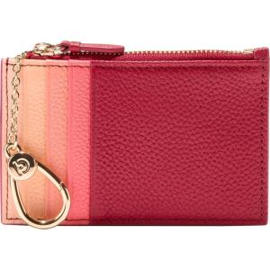 Cole Haan Women’s Card Case W/Zip Wallets(Tomato/Dubbary Clb)