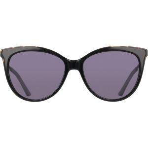 Cole Haan Women’s Ch7088 Goggle Sunglasses(Black)