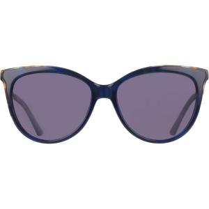 Cole Haan Women’s Ch7088 Goggle Sunglasses(Navy)