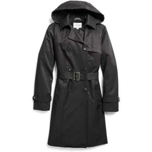 Cole Haan Women’s Classic Belted Trench Coat(Black)